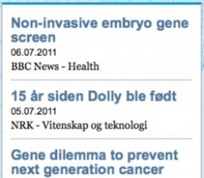 Nyheter fra media-spalten oppdateres igjen fra slutten av oktober