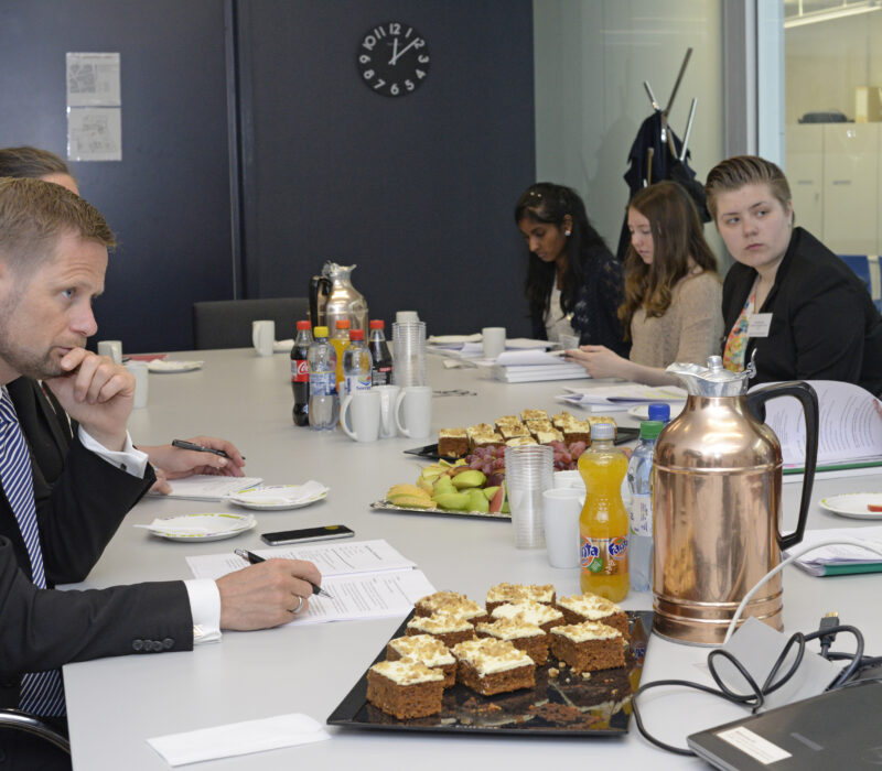 Ungdommen møtte ministeren