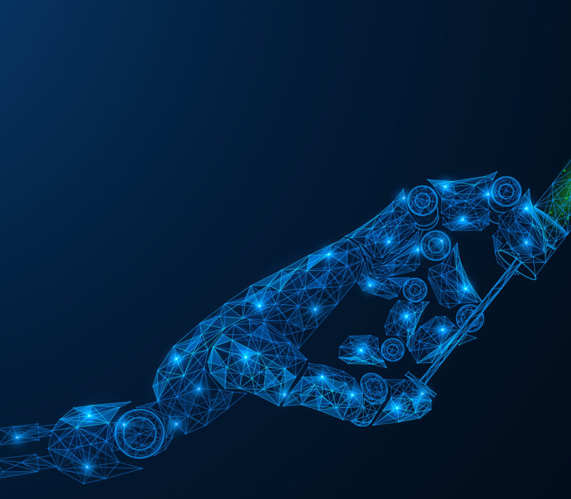 Lager protein-sprøyte med kunstig intelligens